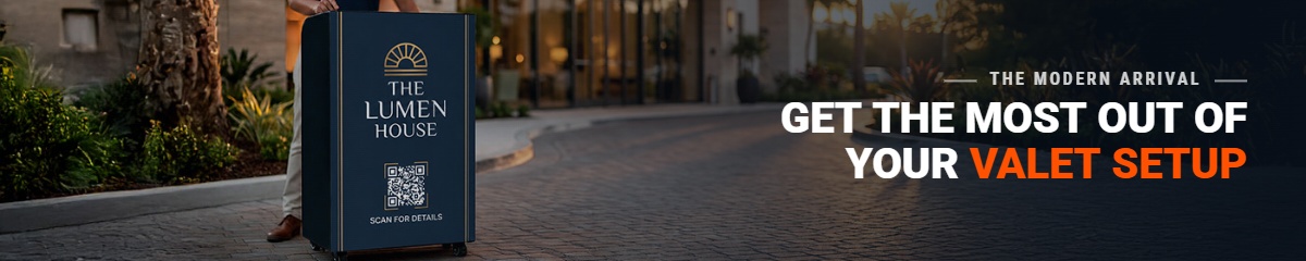 The Arrival Got Smart: QR Codes and Connected Gear on Every Valet Podium