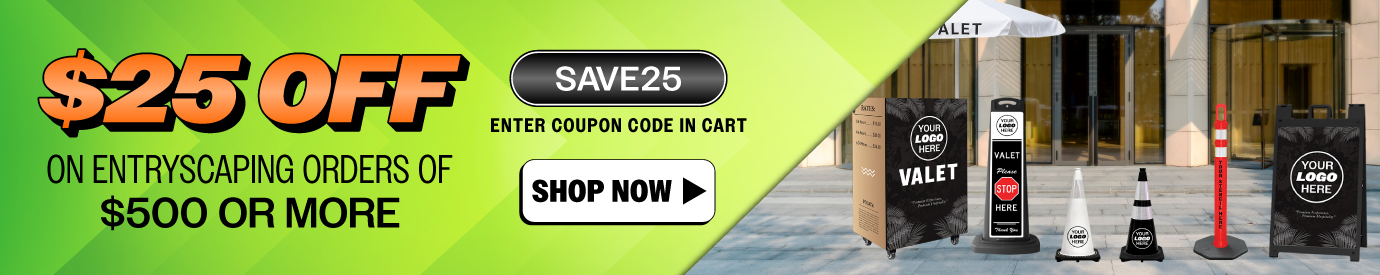 Save $25 on Entryscaping orders of $500 or more. Use code SAVE25 at checkout.
