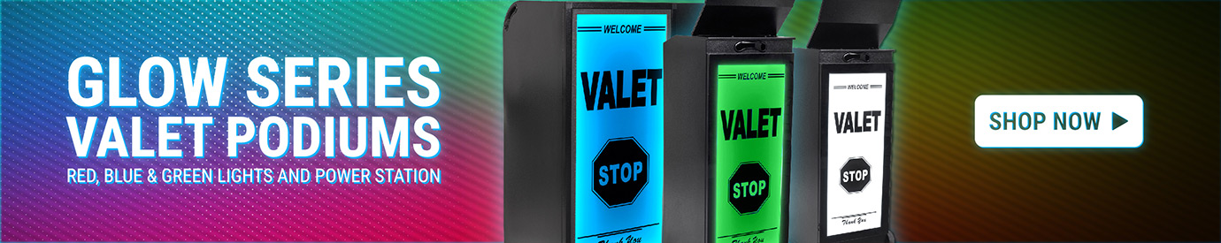 Glow Series Valet Podiums