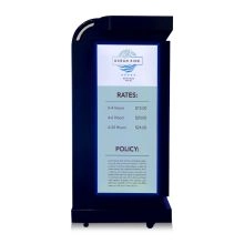 Glow Series Elite Valet Podium w/WRGB-4