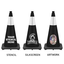 Black Traffic Cone Black Base-2