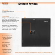100 Hook Valet Key Box - 4