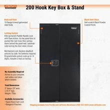 200 Hook Key Box w/Elite Lock - 3