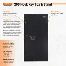 200 Hook Key Box w/Elite Lock-3