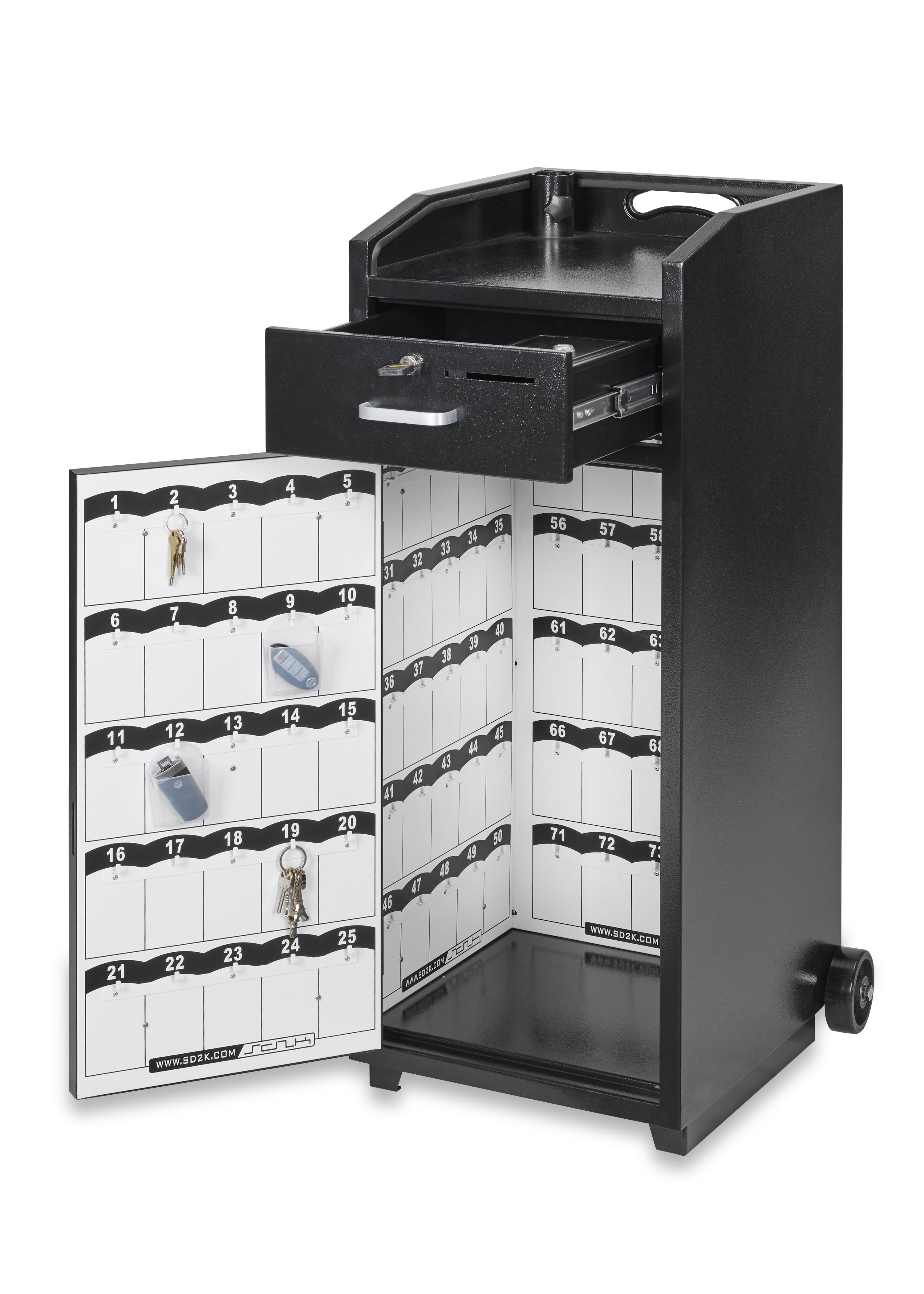 Black Valet Podium - 100 Key Slot