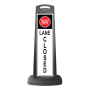 Lane Closed Black Vertical Panel