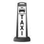 Black Vertical Sign - TAXI Message