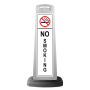 White Vertical Sign - No Smoking Message