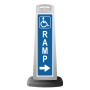 Valet White Vertical Panel w/Handicap Ramp Reflective Sign P44