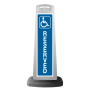 Valet White Vertical Panel w/Handicap Reserved Reflective Sign P45