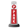 Valet White Vertical Panel w/Red Background & PARK Sign P6