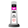 White Vertical Sign Panel w/Ride Share Message