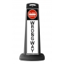 Valet Black Vertical Panel w/Do Not Enter & Wrong Way Reflective Sign P11