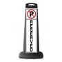 Valet Black Vertical Sign - No Parking & Reserved Message