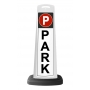 Valet White Vertical Panel w/PARK Reflective Sign P1