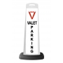 Valet White Vertical Panel w/Valet Parking Reflective Sign V14