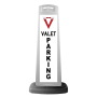 Valet White Vertical Panel w/Valet Parking Reflective Sign V14