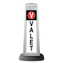 White Vertical Panel w/Valet Reflective Sign V2