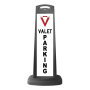 Valet Black Vertical Sign - Valet Parking Message