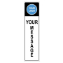 Custom Artwork Vinyl Application for Vertical Sign Panels