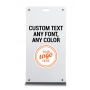 White Universal Sign w/2 Sign Panels (24"x48")