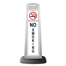 White Vertical Sign - No Smoking Message