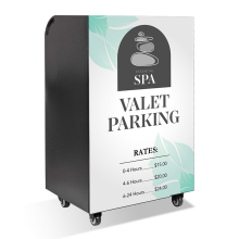 Elite Valet Podium, 150 Hooks w/Front Artwork