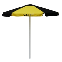 Aluminum Frame Umbrella- Black & Yellow