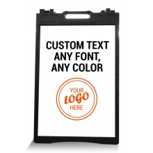 A-Frame Deluxe - Black Double Sided Sandwich Board Folding A-Frame (27"x45")