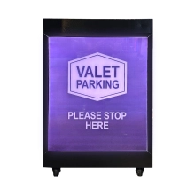 Glow Series Elite Valet Podium w/WRGB LED Light & Power Station, 150 Hooks 