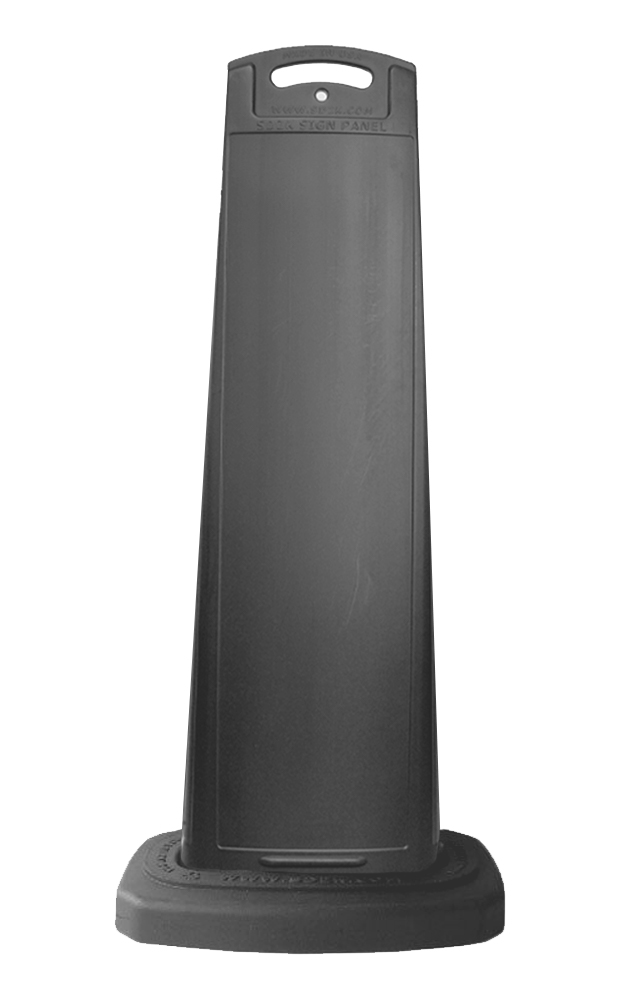 Blank Black Vertical Sign Panel