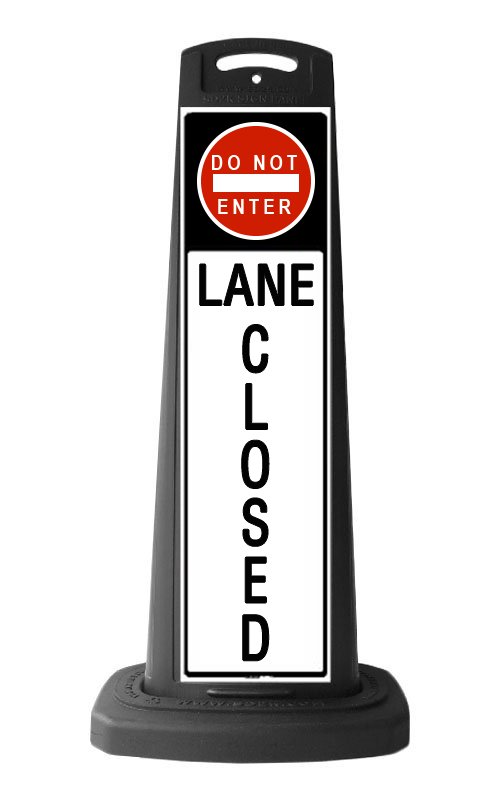 Custom Lane Closed Black Vertical Panel